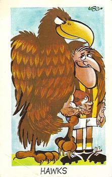 1973 Sunicrust Weg's Footy Funnies #NNO Hawks Front